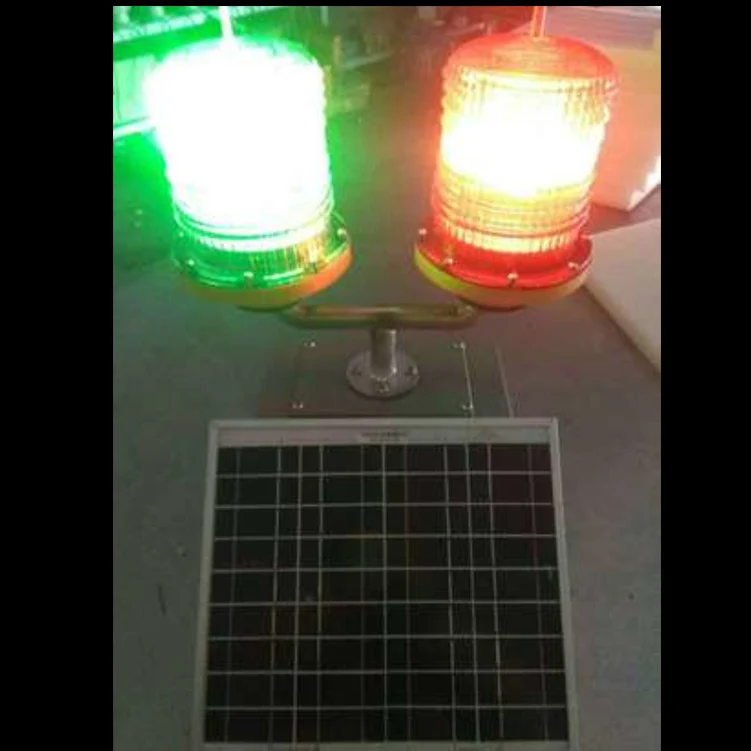 

Hot sell Solar Obstruction Light 12W Double Heads Warning Lights Marine ICAO Standard Airport Beacon Flashing Lamp