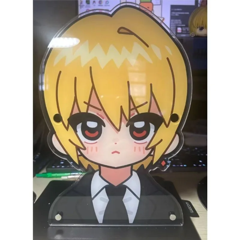 Anime HUNTER×HUNTER soporte acrílico Kawaii Kurapika juguetes estatuilla escritorio cumpleaños accesorio decorativo amigo regalo niños caja ciega
