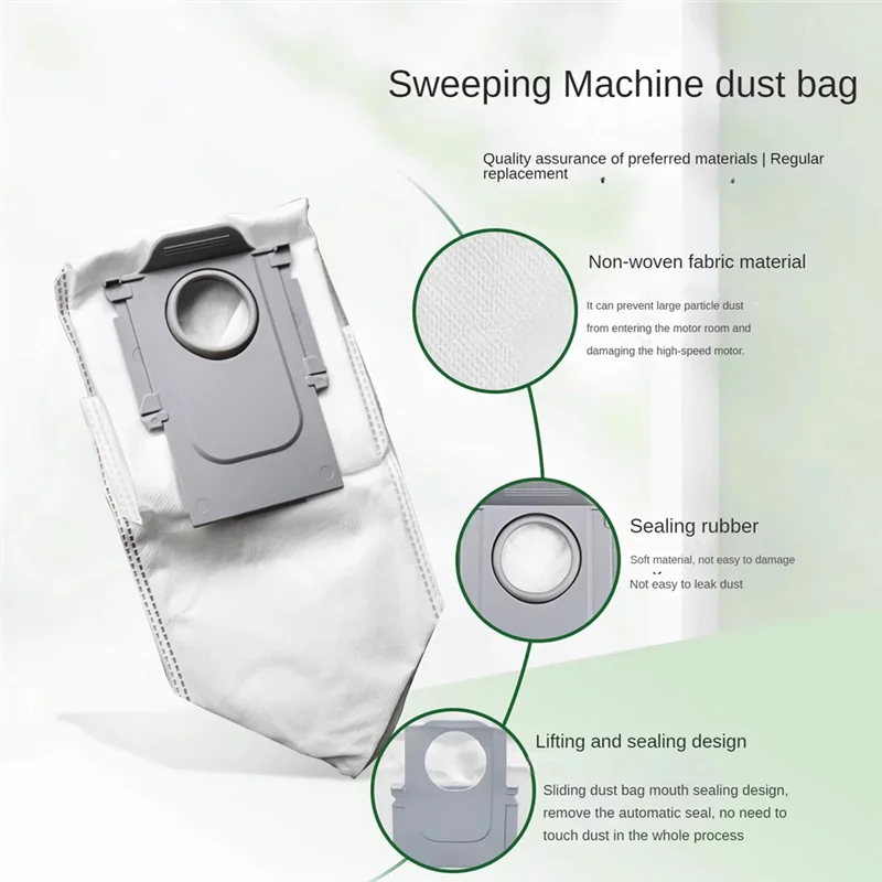 

AT63-Replacement Parts For Roborock S8 Max Ultra / S8 Maxv Ultra Vacuum Cleaner Accessories Kit HEPA Filters Dust Bags