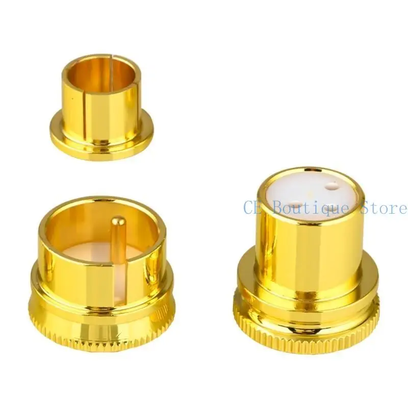 

Pack of 3pcs RCA Cap XLR Male Female Protective Covers Dustproof Anti Oxidation for Noise-stopper XLR Socket Connectors