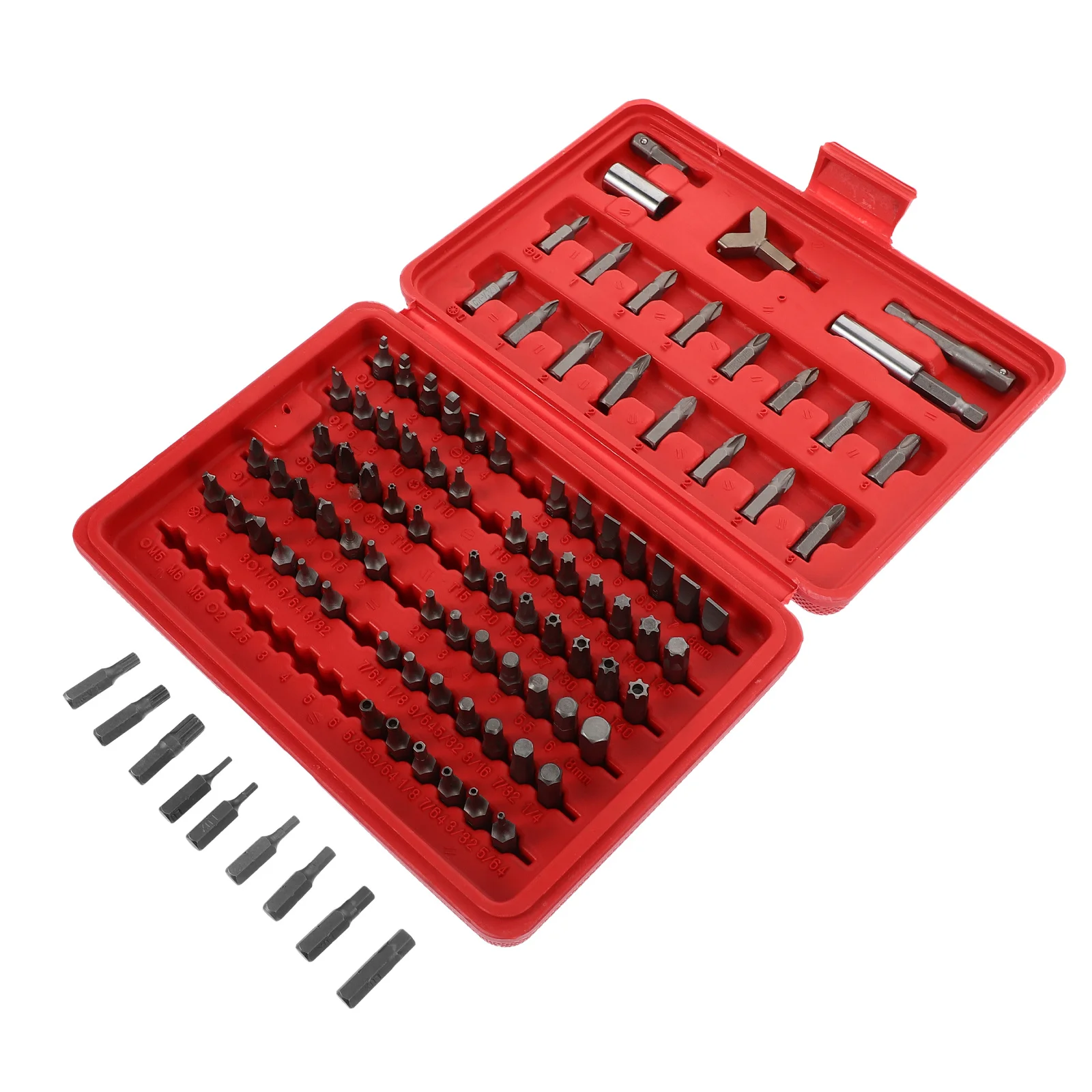 

100Pcs Screwdriver Bit Set Alloy Steel Security Slotted Specialty Bits Carry Case Repair Tool Kit