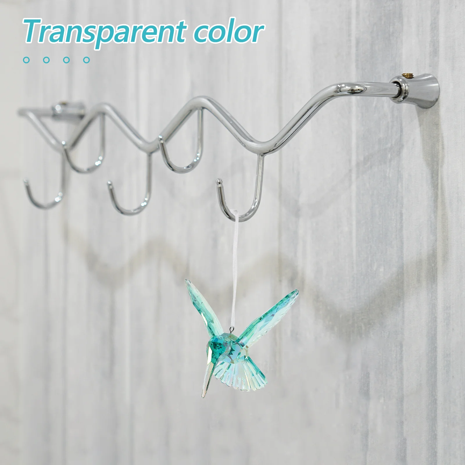 

Hummingbird Hanging Pendant Acrylic Bird Decorative Ornament Meticulously Detailed Design Ceiling Decoration Elegance Addition