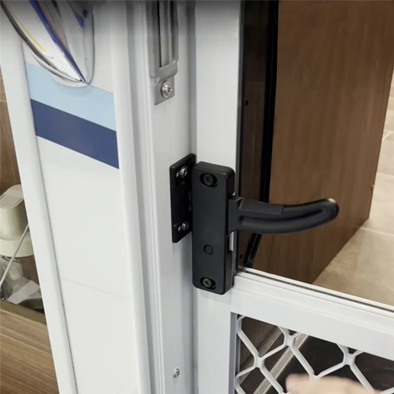 

AASS-RV Screen Door Latch Set Aluminum Alloy Universal Fit Door Latch Handle Set For Cargo Trailer RV Parts Accessories