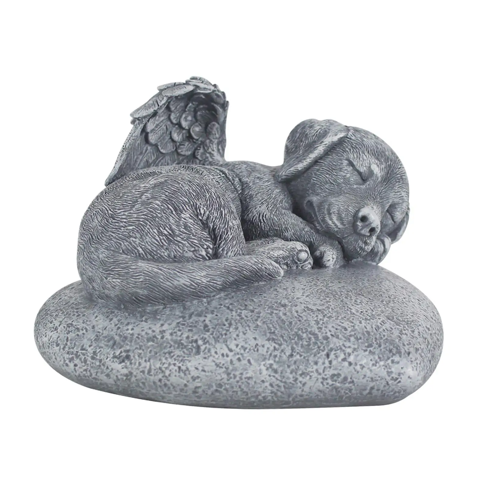Garden Statue Weather Resistant Resin Remembrance Decoration Dog Memorial Stone Grave Stone Headstone