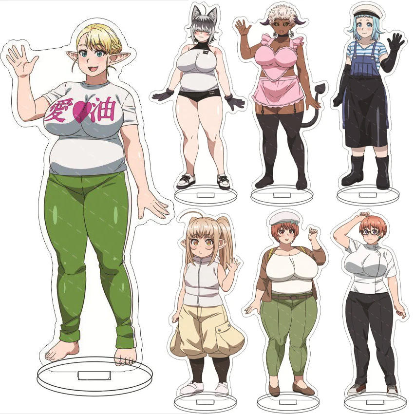 16CM Anime Übergröße-Elfe ‌   Figur Haruna Tomohiro Naoe Kusahata Miru Raiga Kuroeda Kosho Acryl-Ständer Cosplay-Ornamente Geschenke