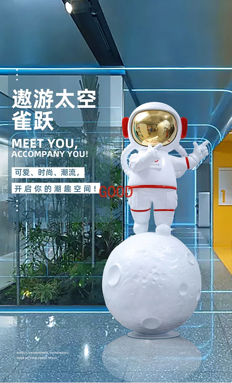 

Astronaut Spaceman Decoration Oversized Floor Light Luxury Welcome Figure Sculpture