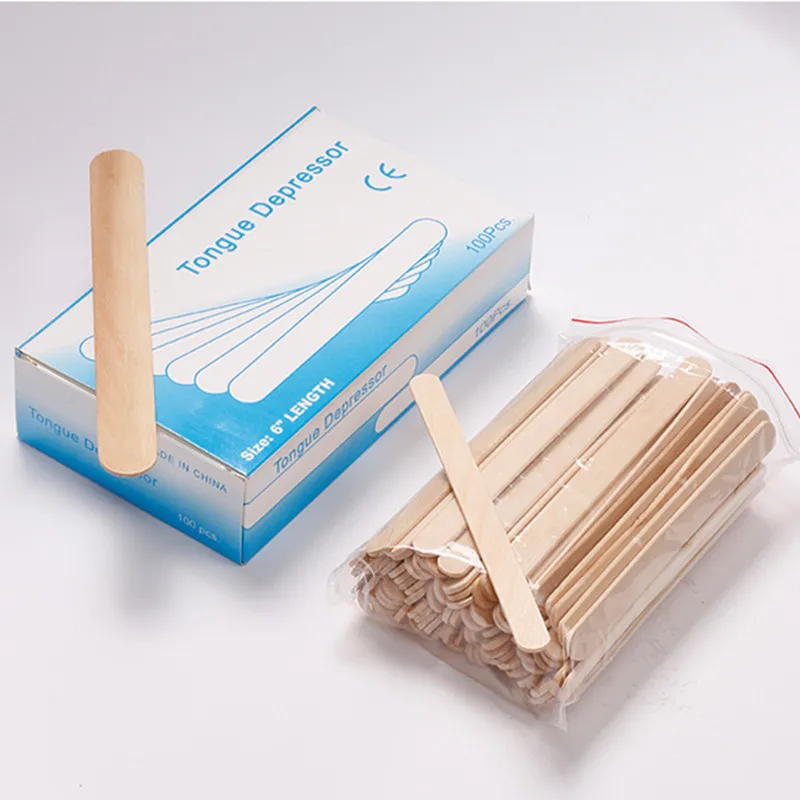 Wax Waxing Hair Removal Wooden Sticks Disposable Woman Skin Care Stirrer Toiletry Kit Wood Tongue Depressor Spatula Waxing Stick