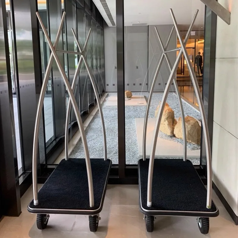 Hotel luggage cart, luggage cart, welcome car, free chartered car, homestay studio, simple personalized luggage cart, trolley