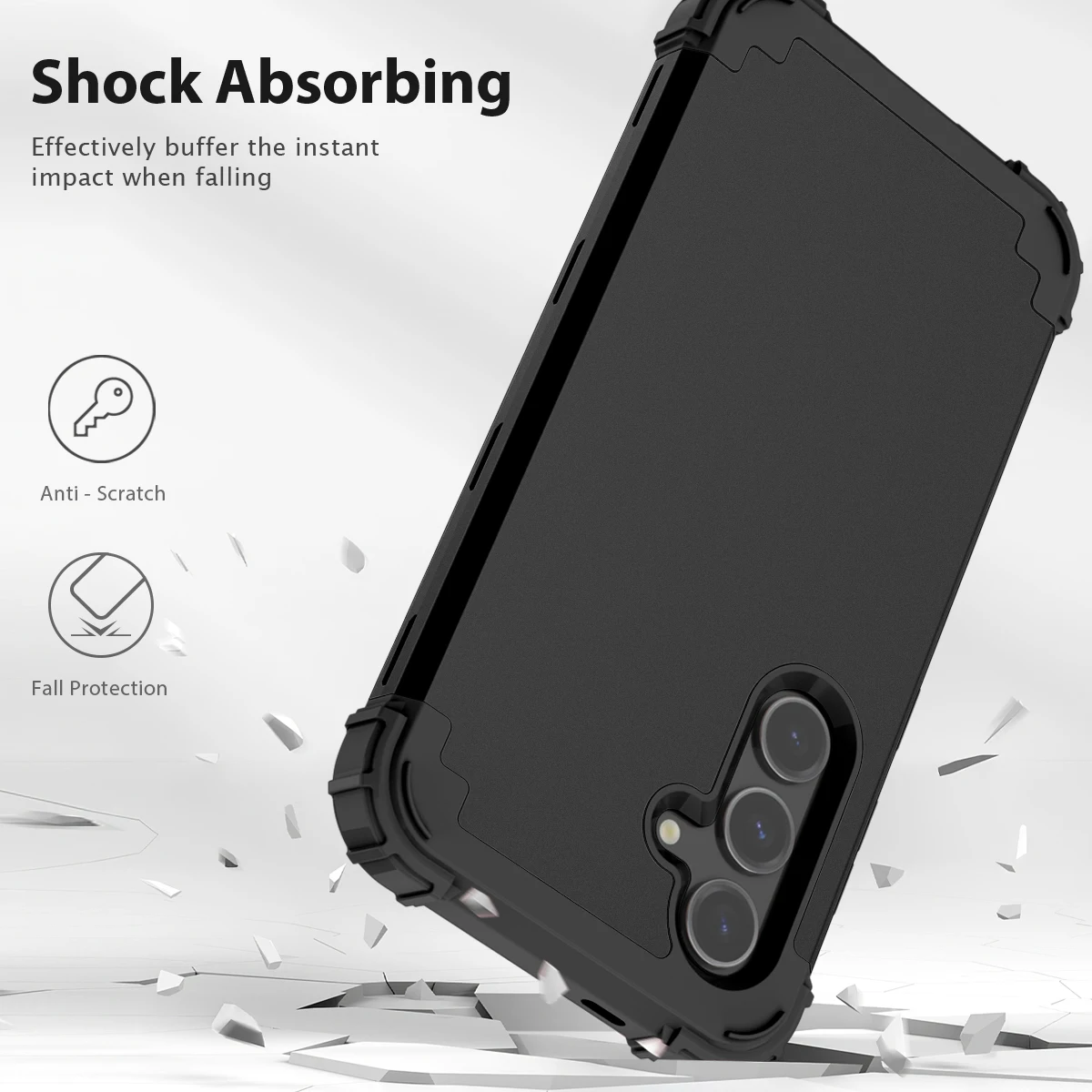 Heavy Duty Hybrid Sturdy Armor Defender High Impact Shockproof Protective Case For Samsung Galaxy S24 FE 5G Cover 2024
