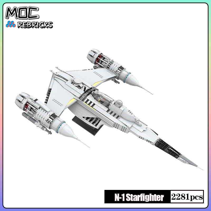 Star Battlee Movie UCS Naboo N-1 Starfighter MOC cegły klocki do budowy zabawki Model DIY zestawy kolekcjonerskie prezenty świąteczne dla dzieci