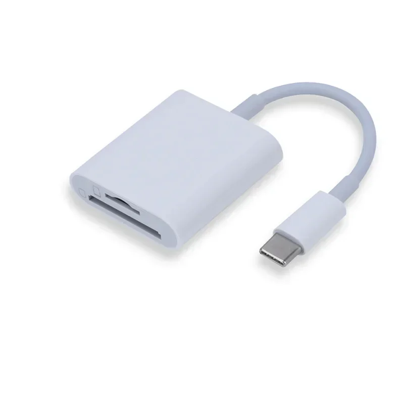 

3.0 OTG 2 в 1 адаптер для чтения карт памяти TF SD для передачи фотографий на телефон, разветвитель камеры iPhone 11 12 13 Pro USB C