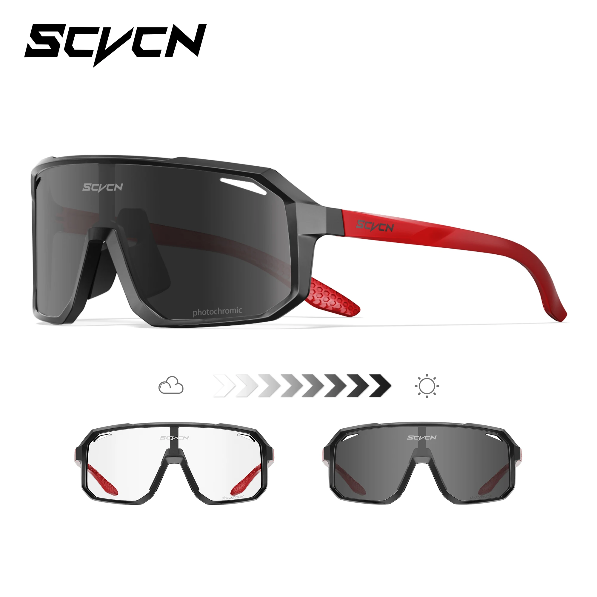 SCVCN Hot Mannen Fietsbril Fiets Zonnebril UV400 Brillen Buitensporten MTB Bril Fiets Vrouwen Rijden Wandelen Zonnebril