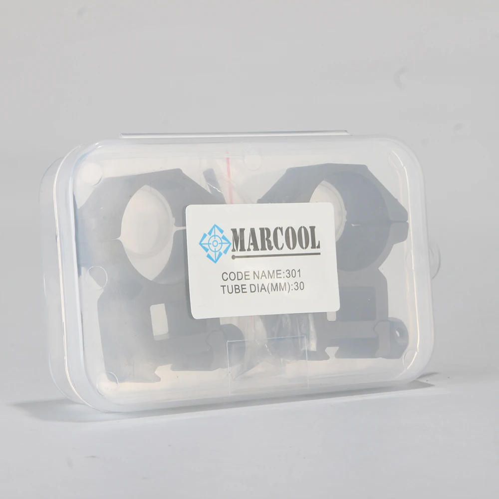 Marcool 2PCS Hunting Rifle Scope Mount Ring for Dia 25.4mm Tube Scopes 11mm 20mm Dovetail Picatinny Flashlight Mount