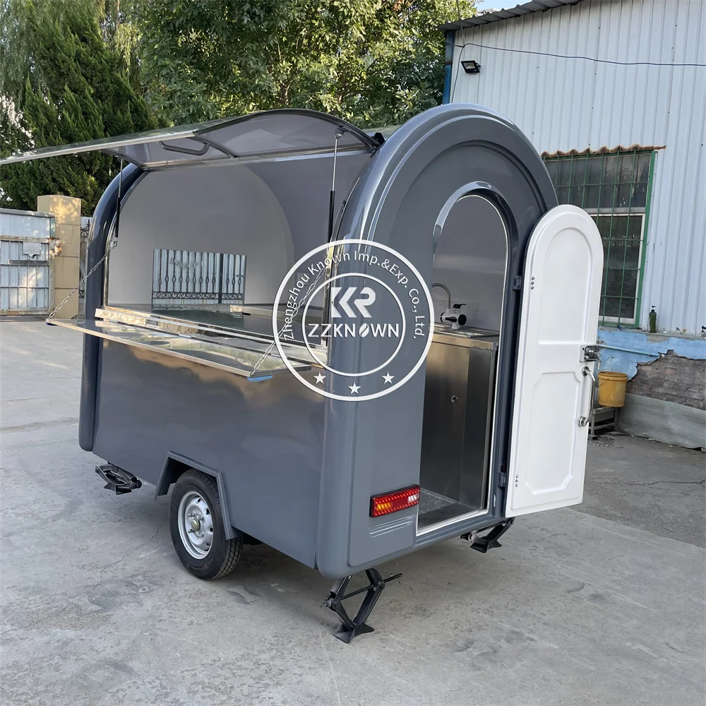 

Concession Mobile Hot Dog Cart Fast Food Trailer Fully Equipped Street Pizza Ice Cream Cart Custom Catering Food Truck For Sale