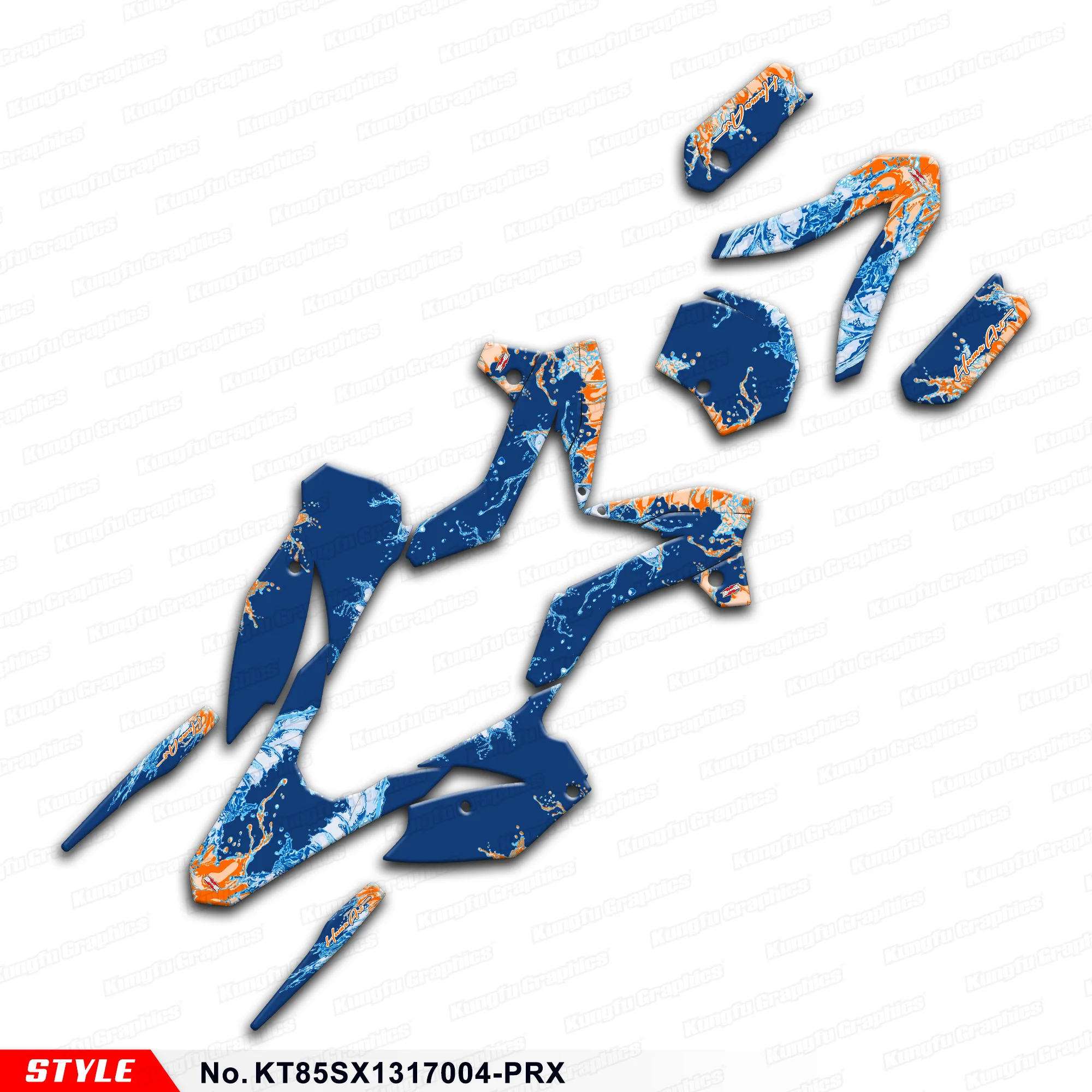 

Motorcycle Graphics UV Resistant Laminate Decals for KTM SX 85 2013 2014 2015 2016 2017, KT85SX1317004-PRX