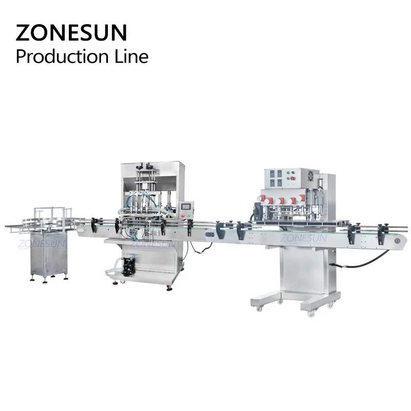 ZONESUN ZS-FAL180P5 آلة تعبئة وتغطية المياه الأوتوماتيكية للزيوت العطرية آلة تعبئة الزجاجات الصغيرة