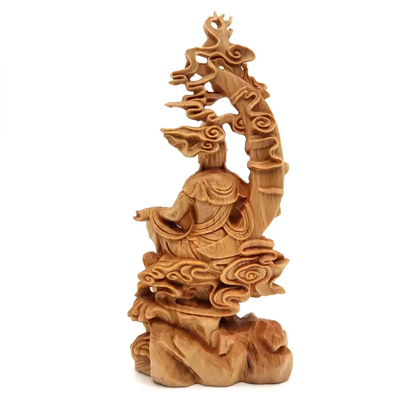 Cypress Water And Moon Kuan-Yin Decoration Decoration Specification-16*7.5 * 4.5Cm Decoration Living Room Decorative Crafts Manu