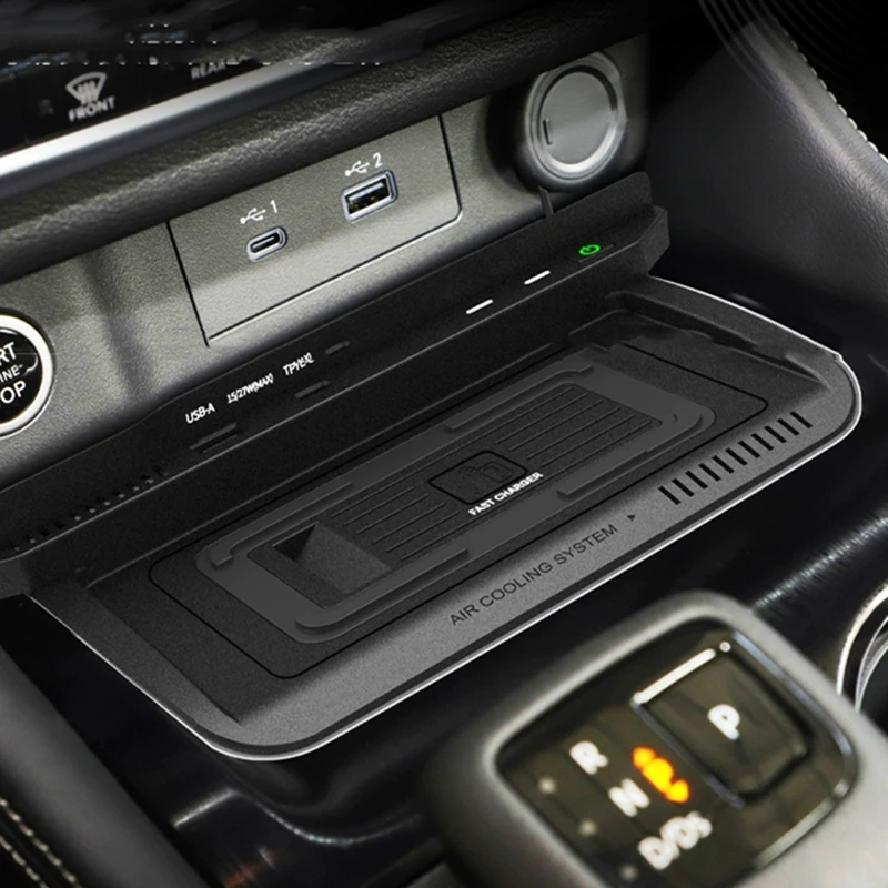 

Автомобильное беспроводное зарядное устройство для телефона 15 Вт, быстрое зарядное устройство, зарядная панель, держатель для крепления пластины для Nissan X-Trail T32 Rogue 2022 2023