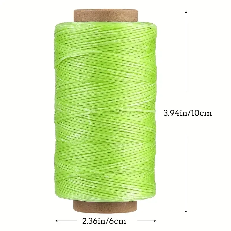 150D Leather Sewing Waxed Thread-Practical Long Stitching Thread For Leather Craft DIY/Shoe Repairing/Leather Projects/Book