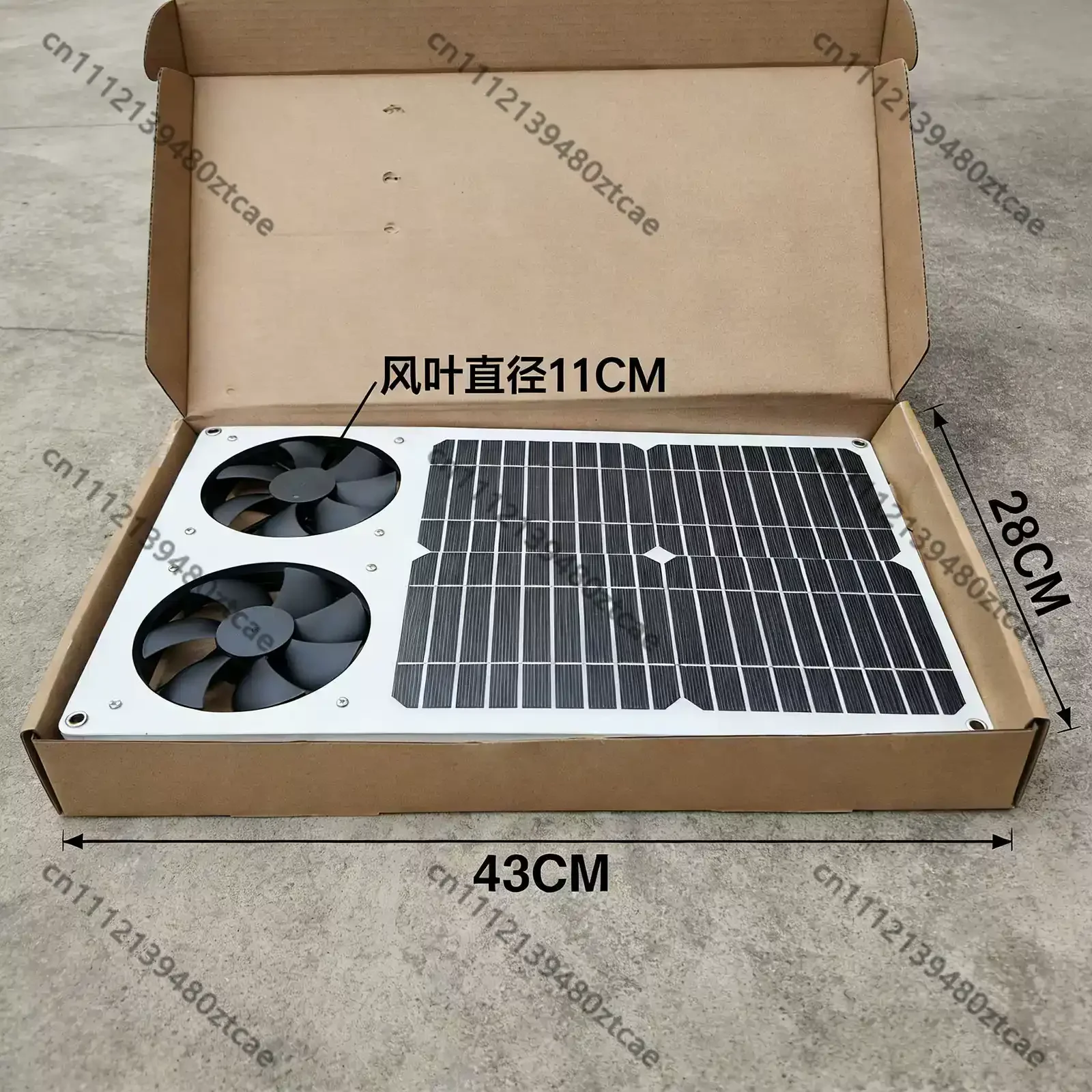 Semi-flexible Integrated Solar Exhaust Cooling Fan For Pet House Public Toilet Car Heat Dissipation Ventilator