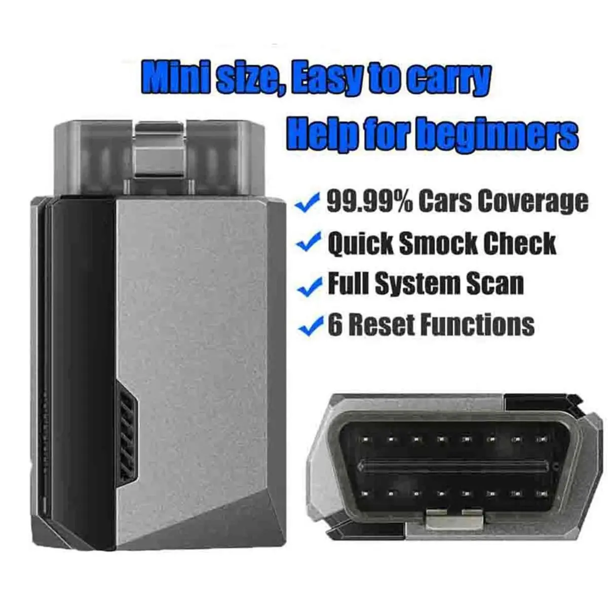 (A99Z] OBD2 Bluetooth Scanner for Car All System Diagnostic Tool IOS Android Vehicle Health Check 6 Reset Services
