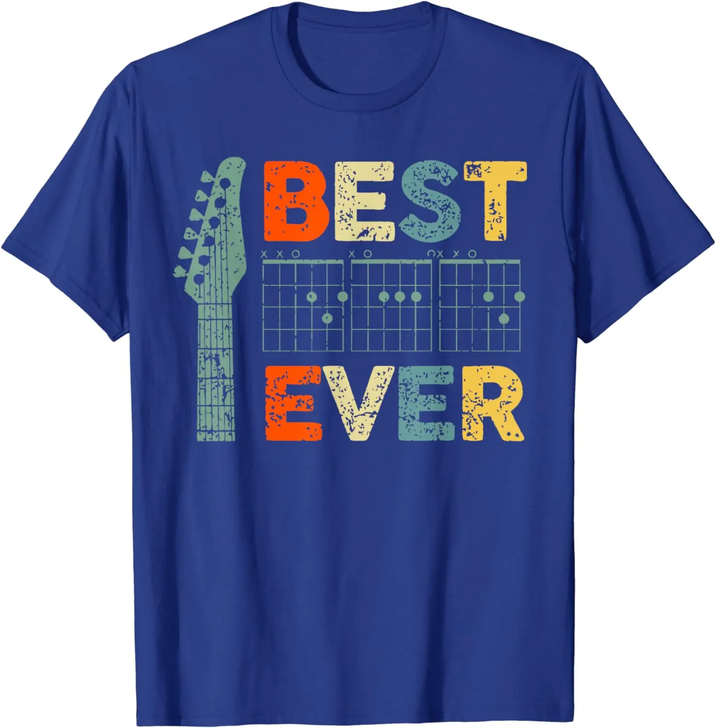 Mens Guitarist Father Best Dad Ever D A D Chord Gifts Guitar T-Shirt