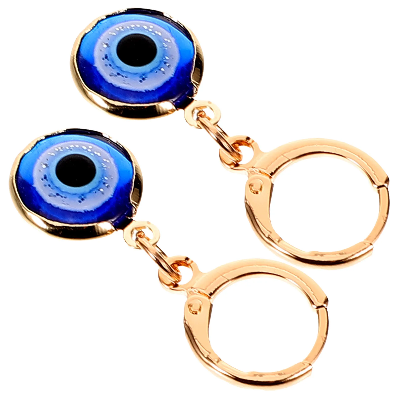 

1 Pair Blue Eye Ear Cuff Jewelry For Women Evil Eye Earrings Alloy Resin Material Party Dance Daily Wear Gift Decorative Ear