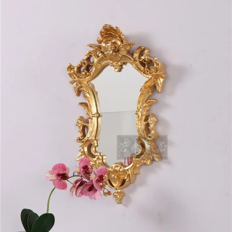 Hand Mirror Boho Decoration Desk Korean Interior Dressing Aesthetic Room Vintage Home Decor Floor Mirrors Wall Espejo Small Gold