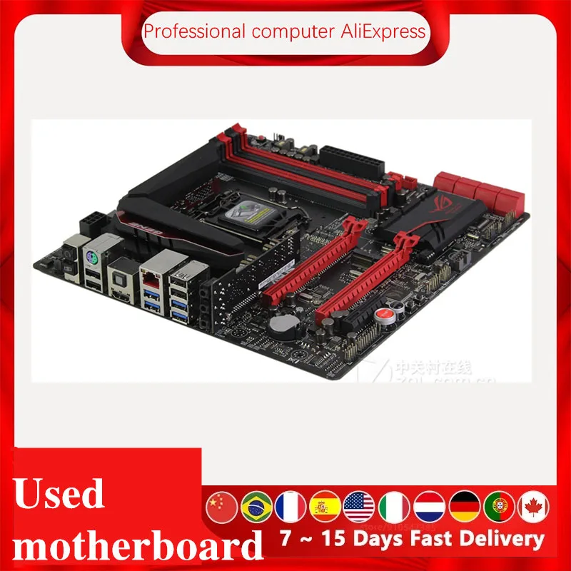 For Asus MAXIMUS VII GENE Desktop Motherboard Z97 LGA 1150 For Core i7 i5 i3  SATA3 USB3.0  Original Used Mainboard