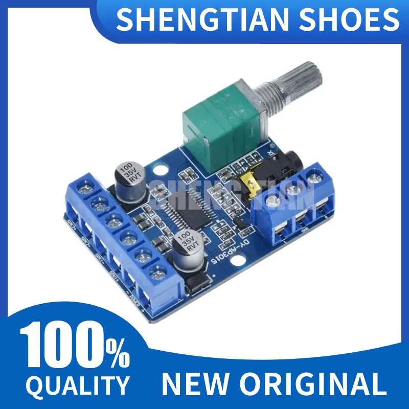 DY-AP3015 DC 8-24V 30W * 2 Class D Dual Channel High Power Stereo Digital Amplifier Board with Adjustable Volume Potentiometer