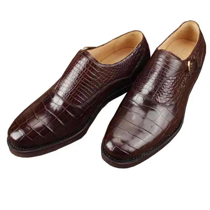 

ourui new men shoes Men's business shoes Shallow mouth male crocodile shoes