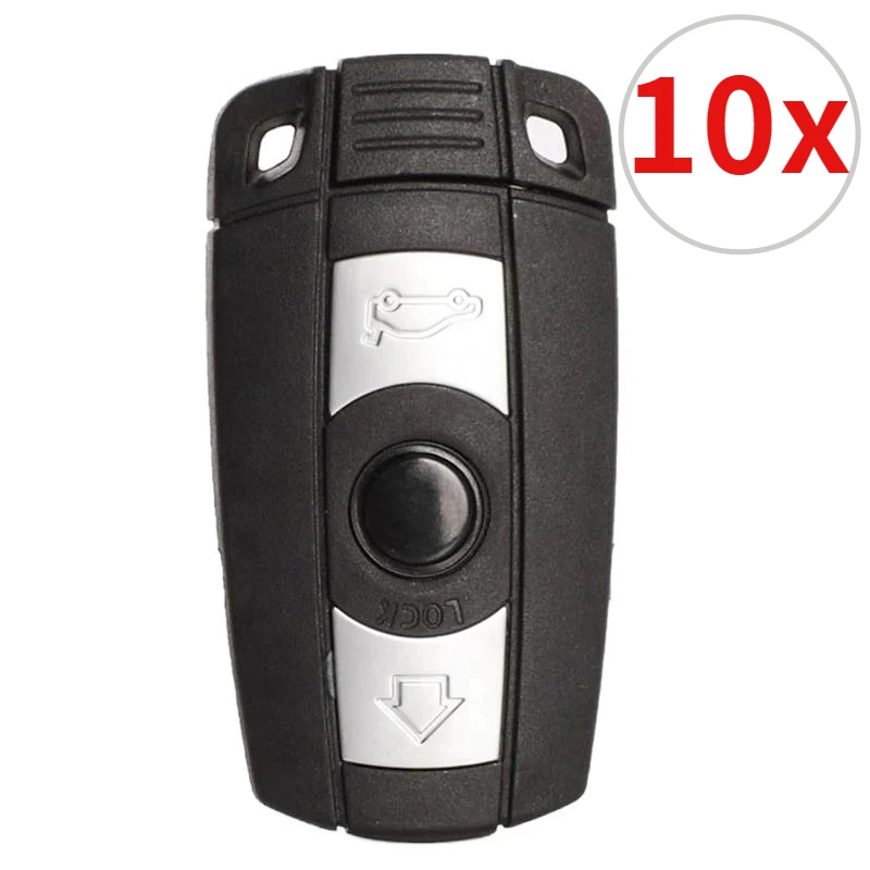 

10Pcs/Lot Car Remote Key Shell For BMW E61 E90 E82 E70 E71 E87 E88 E89 X5 X6 For 1 3 5 6 Series Replace 3 Button Smart Key Case