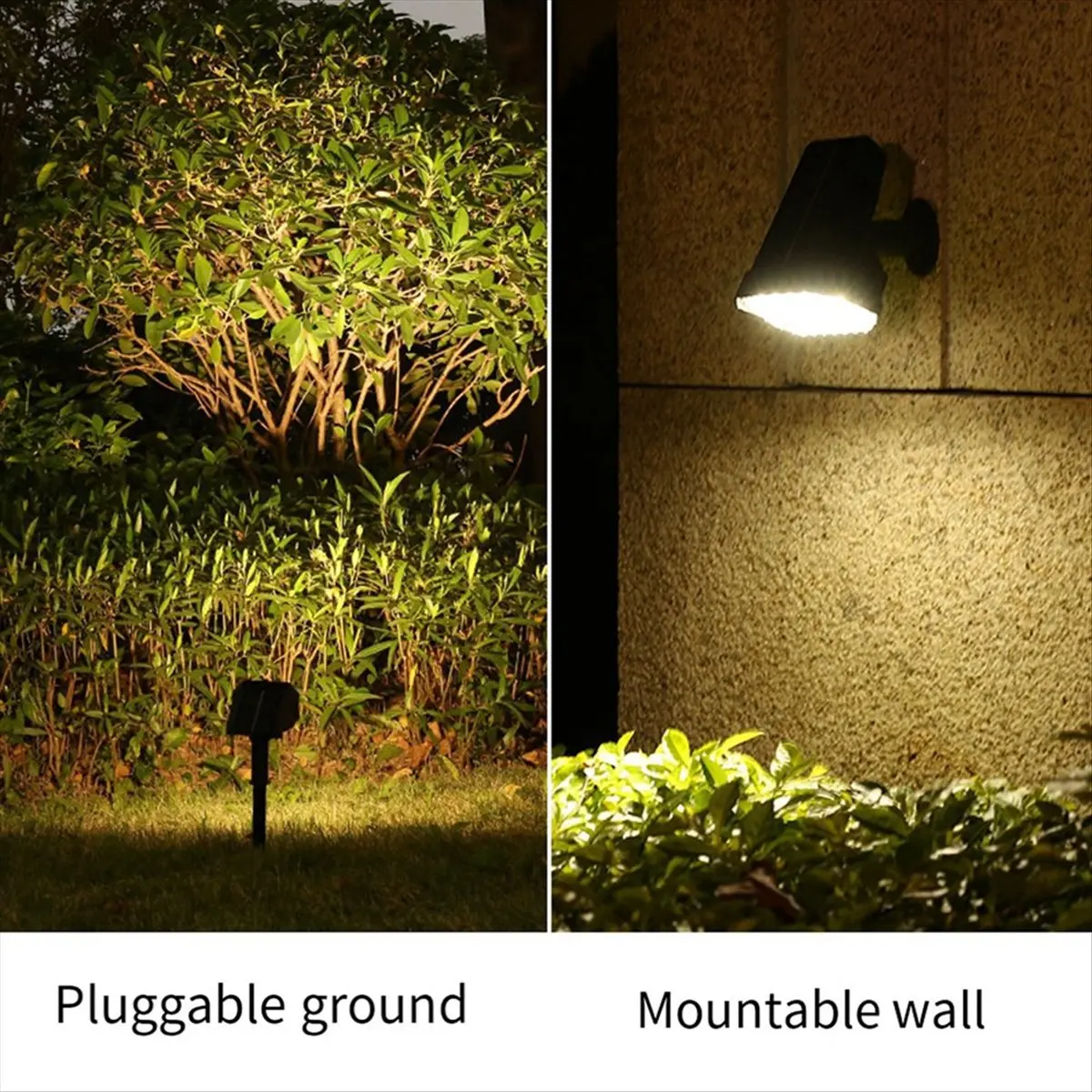 ABMO Solar Lawn Lights Waterproof Ground Lights Home Outdoor Lights Tree Landscape Lights Garden Lights