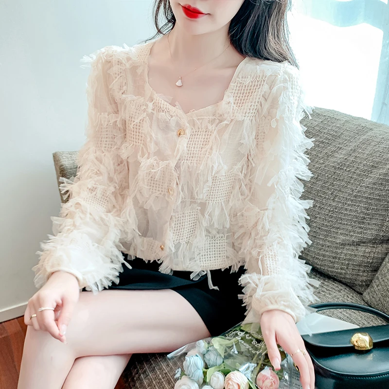 Women Temperament Tender Fashion Sweet Tassel Korean Style Ladies Holiday All-match Creativity Spring Leisure Design