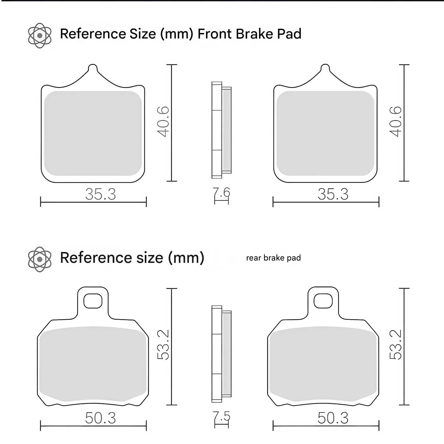 For Benelli TNT600i/BN600 2012-2024 Ceramic Brake Pads 650°C Ablation Vent Grooves Keep Steady Power On Long Emergency Brakes