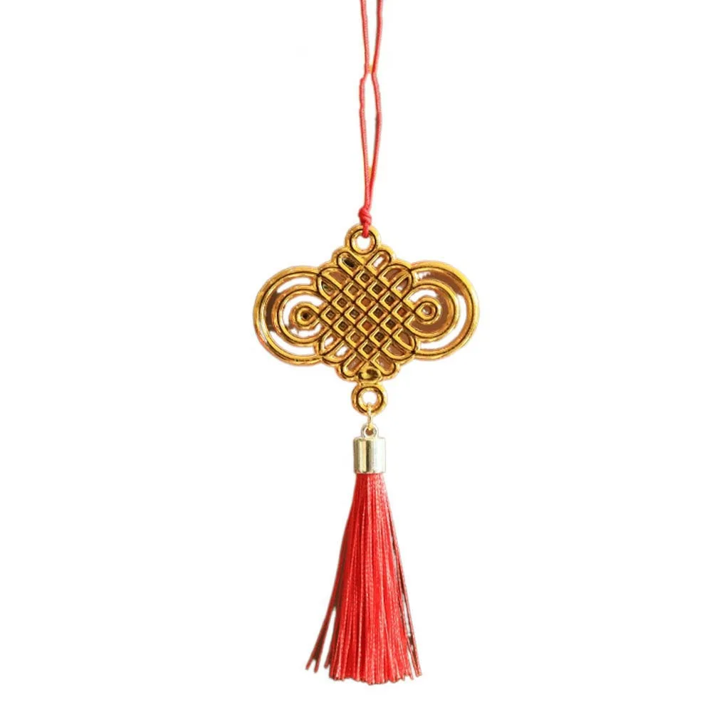 

Plastic 2025 Red Chinese New Year Pendant Decorative with Tassel Bonsai Hanging Ornaments Cute Spring Festival Ornament