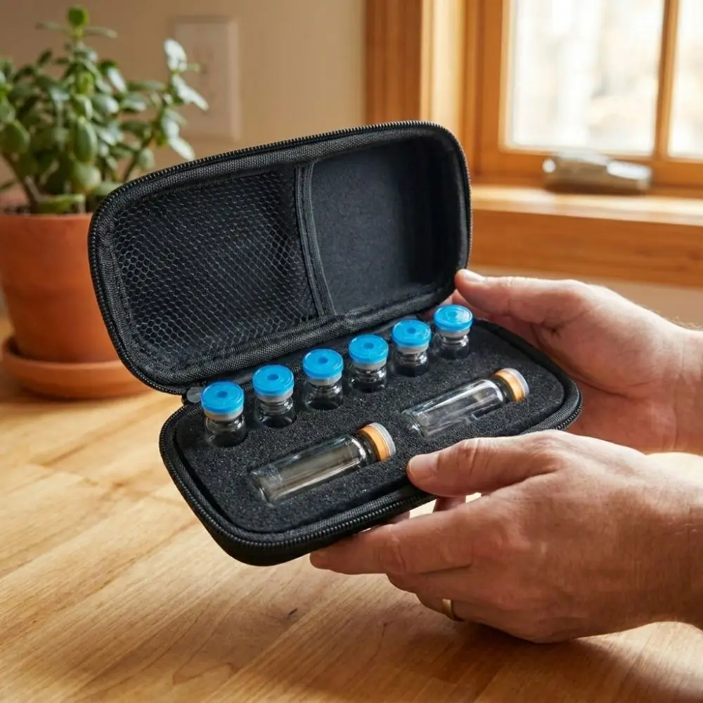 Waterproof Insulin Vial Storage Case Shockproof Wear-resistant Insulin Vial Protector Dust-proof Foam Protective