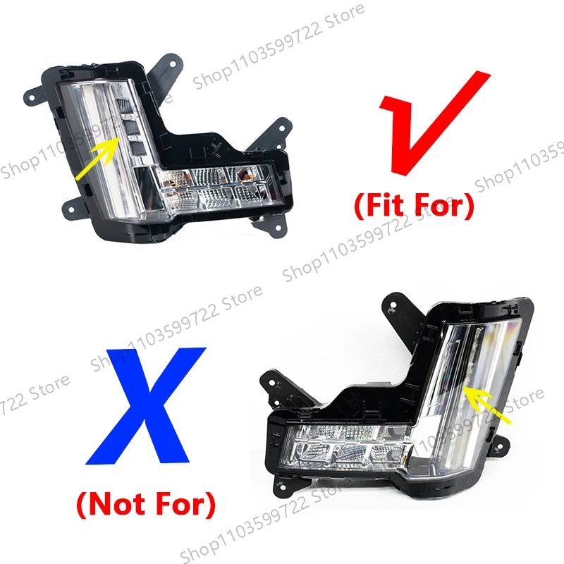 For Cadillac Escalade/ESV 2015 2016-2020 LED High Profile Fog Lights Front Bumper Lights Daytime Running Lights Driving Lights
