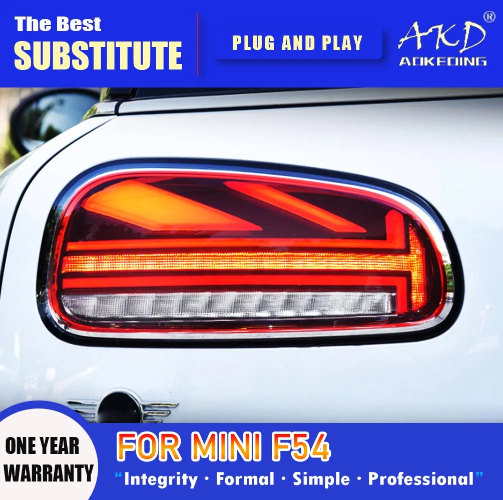 AKD Tail Lamp for MINI clubman F54 LED Tail Light 2014-2022 Clubman Rear Fog Brake Turn Signal Automotive Accessories