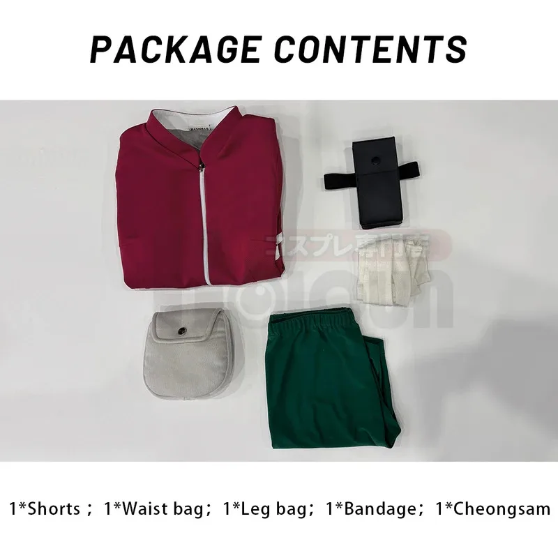 أنيمي هارونو ساكورا تأثيري حلي قصيرة الأكمام شيونغسام السراويل الحقيبة الخصر حقيبة هالوين هدية الكريسماس كوس Convention6;d'3,