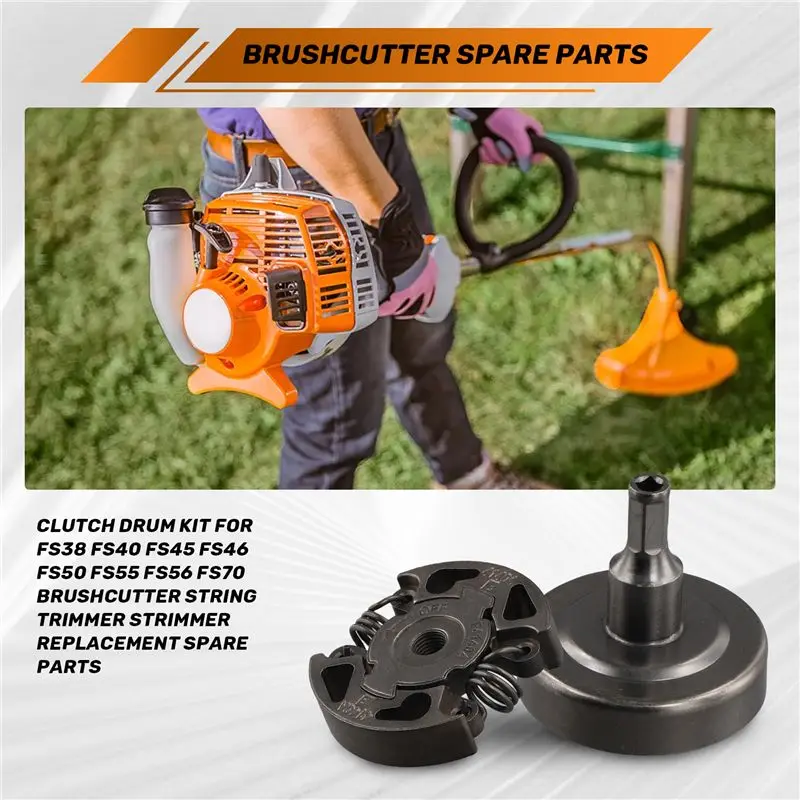 Stock Quantity Clutch Drum Kit For Stihl FS38 FS40 FS45 FS46 FS50 FS55 FS56 FS70 Brush Cutter String Trimmer Grass Cutter Spare