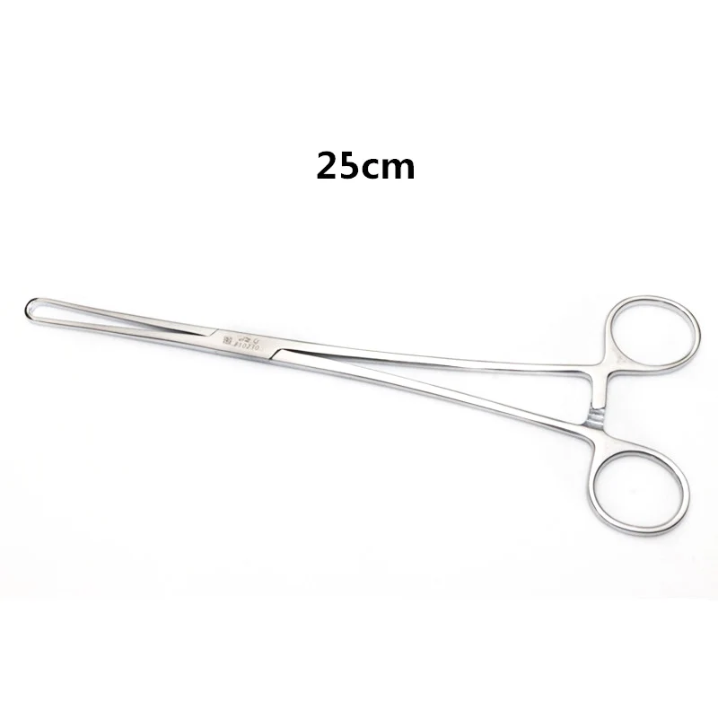 

Stainless steel cervical forceps Stainless steel forceps straight bend 25cm