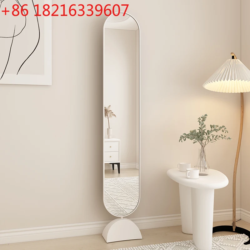 

Cream wind full-length mirror floor mirror rotatable fitting mirror whole body