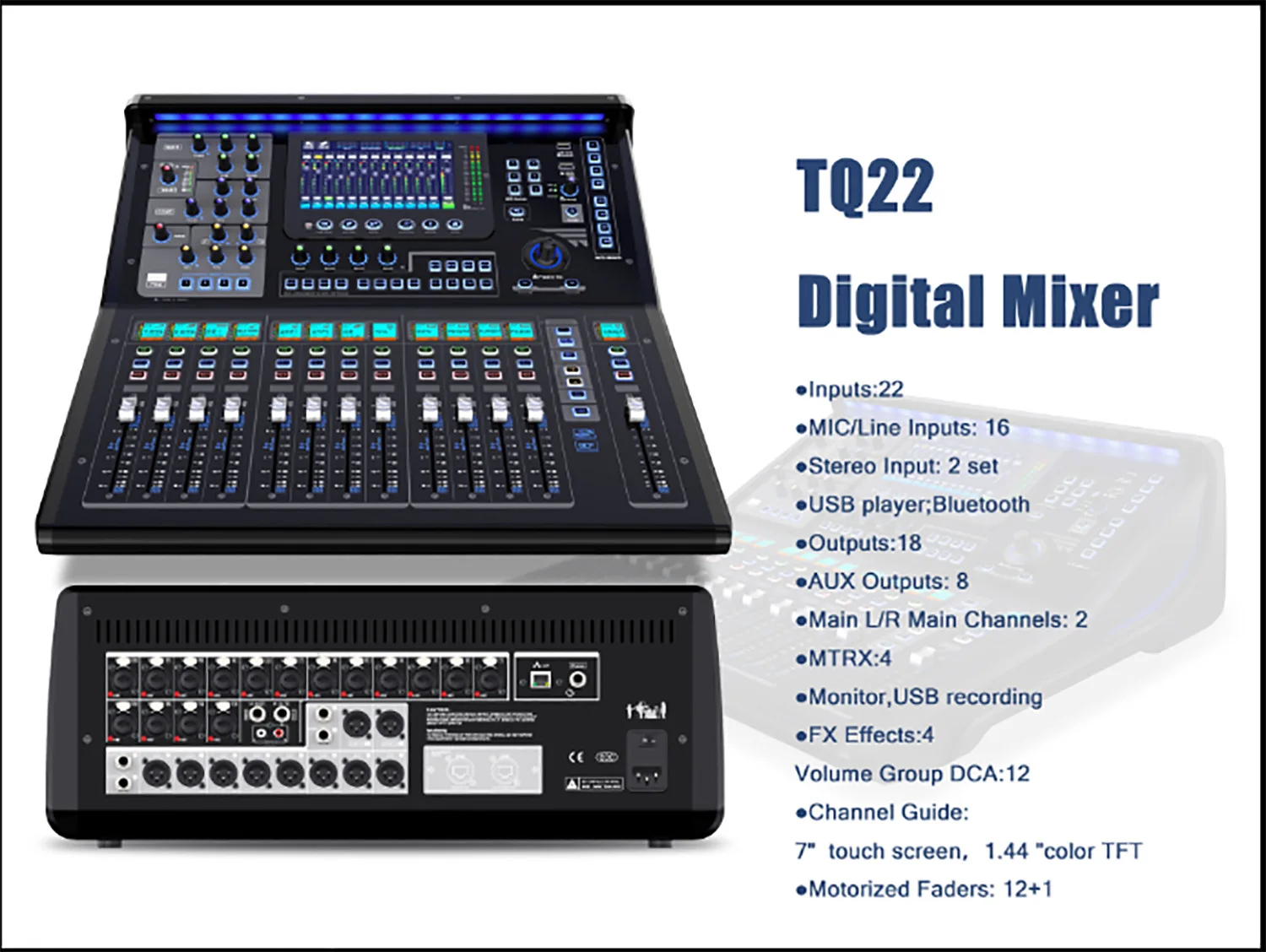 Professional Mixing Console 16 Line 4 MTRX PA sound system DJ Digital Audio Console Mixer Suitable for stage show and parties