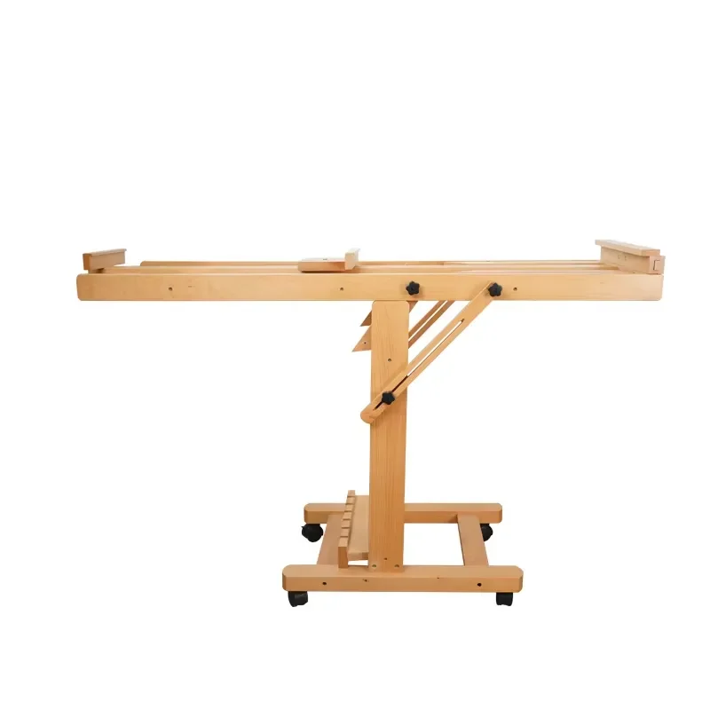 Angle-adjustable beech multi-function desktop/floor-mounted durable painting easel for painting artists and students