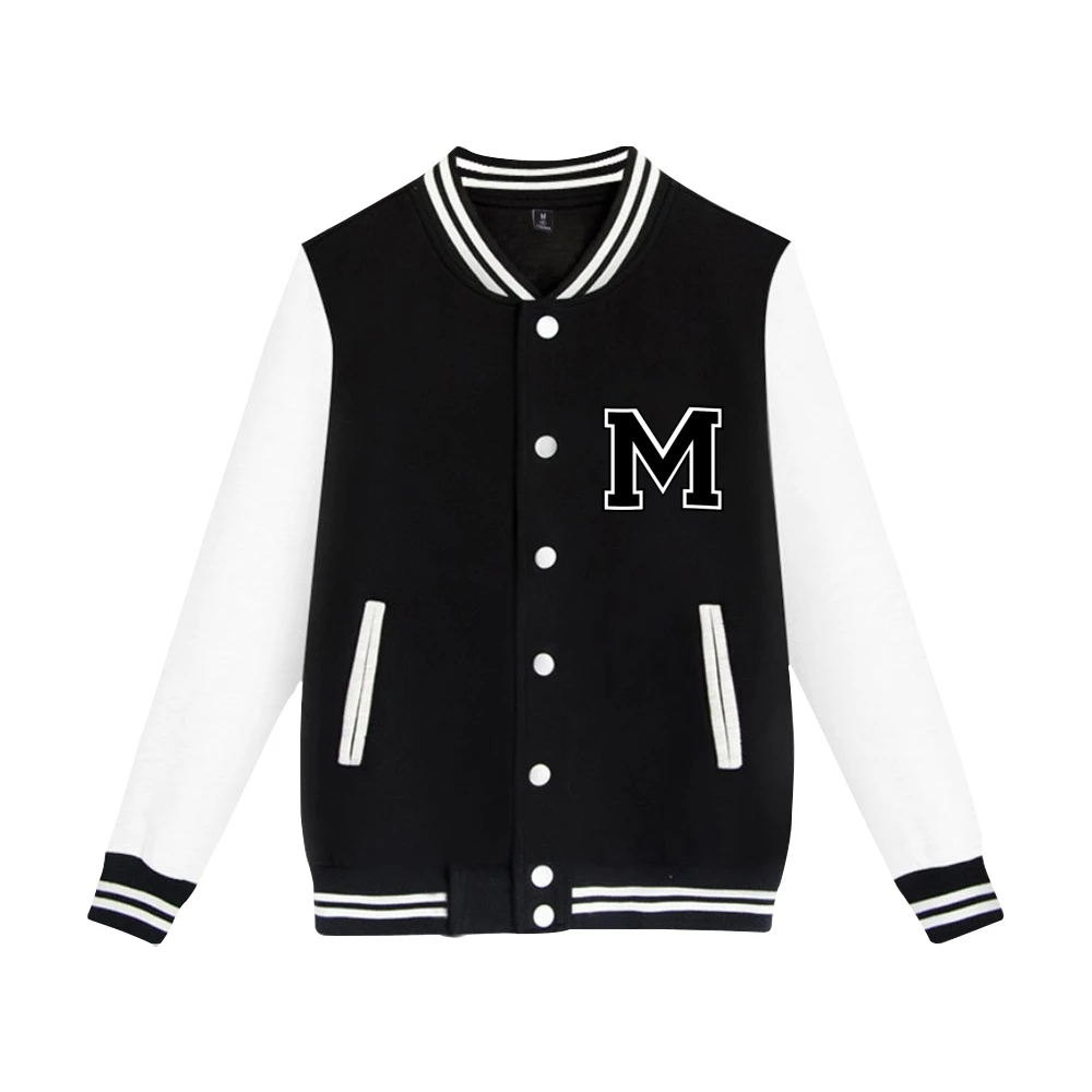 

Men's baseball jacket fashion university campus baseball uniform women's baseball jacket custom solid color wholesale