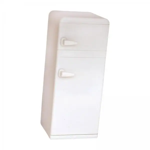 

Миниатюрный холодильник для кукольного домика, белый, пластиковый, модель кухонной мебели, игрушка для ролевых игр, набор аксессуаров в масштабе 1:12 для комнаты или коробки