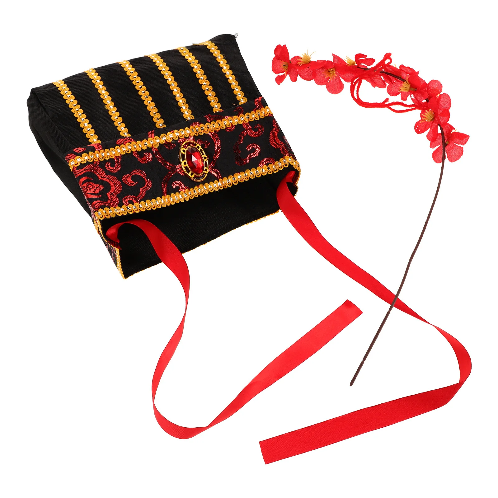 

Authentic Style Hat Handcrafted Traditional Cloth Headwear for Stage Performance Party Fun Prank Prop Festive