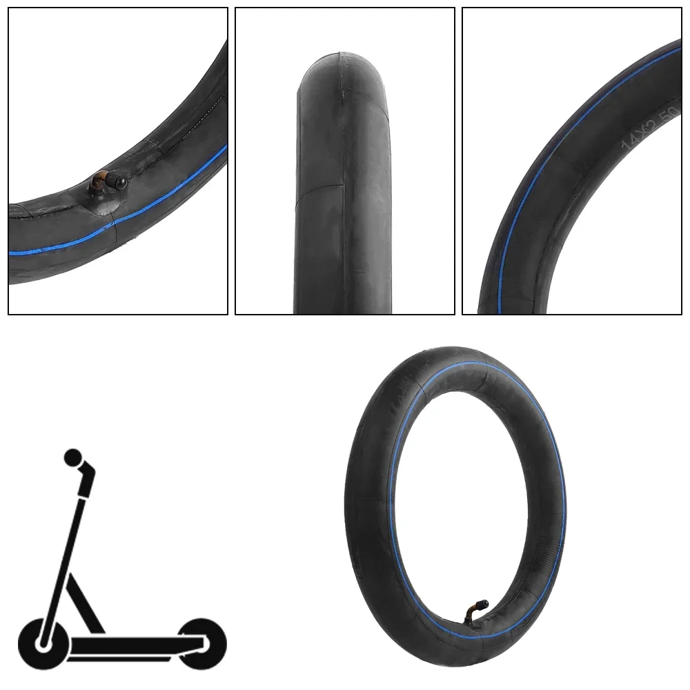 14 Zoll 14 x 2,5 Innenrohr für Elektroroller E-Bike Einrad Innenrohr Gummireifen Innenkamera Reifenzubehör – Detail 4