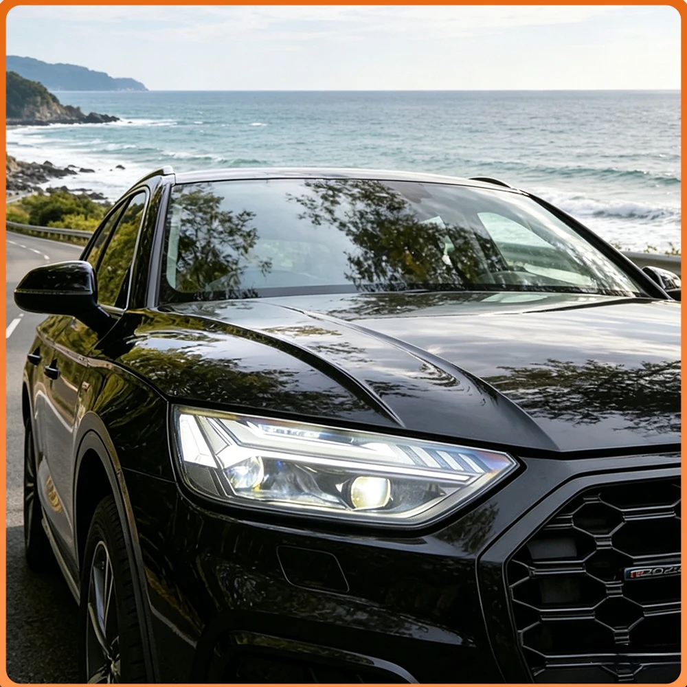 

Car Front lamps For AUDI Q5 2021-2024 Assembly Upgrade High Configure LED Projector Lens Plug and Play Headlights Accessories